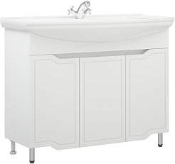 Corozo Тумба под раковину Мирра 105 белая – фотография-3